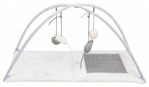 Covoras de Zgariat, Junior, cu Sisal, 60 x 33 x 42 cm, Gri