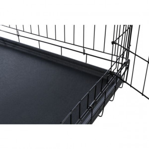 Cusca Kennel Pentru Caini, Metal, Negru, Marime XL, Dimensiune 116 x 86 x 77 cm - Img 5