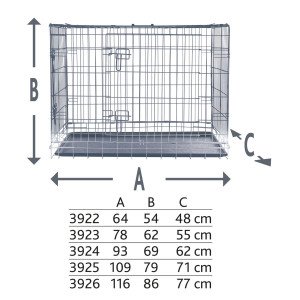 Cusca Metal Kennel 2 Galvanizat Lung 64x54 x48 cm 3922 - Img 7