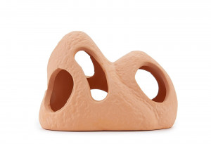 Decor Pentru Acvariu, Piatra Cu Gauri Din Ceramica, 11 cm