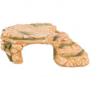 Decor Pentru Terariu/Acvariu, Platou Stanca Cu Pestera, 25 x 8 x 18 cm - Img 3