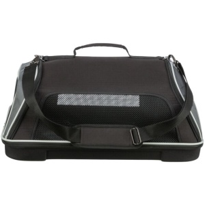 Geanta de Transport Animale Companie, pentru Avion, Airline, 55 x 23 x 40 cm, Pana la 7 kg, Negru/Gri - Img 6
