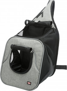 Geanta de Transport, Savina, Frontala, 30 x 33 x 26 cm, Pana la 10 kg, Negru/Gri - Img 13