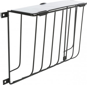 Hranitor Metalic pentru Rozatoare, cu Capac, 22 x 16 x 6 cm, Negru