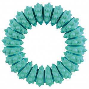Jucarie Pentru Caini, Denta Fun, Inel, Aroma Menta, Cauciuc, 12 cm