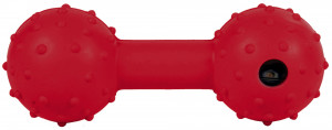 Jucarie Pentru Caini, Gantera Cu Clopotel, Cauciuc, 12.5 cm - Img 4