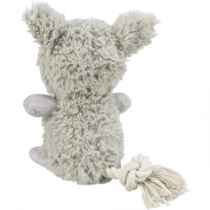 Jucarie Pentru Caini, Monstru, Plus/Sfoara, Cu Sunet, 32 cm, Gri - Img 3