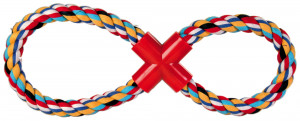 Jucarie Pentru Caini, Tugger, Dublu, Sfoara, 35 cm - Img 2