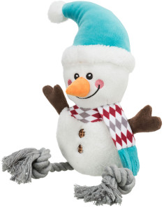 Jucarie Pentru Caini, Xmas Om De Zapada, Cu Sunet, 41 cm - Img 3