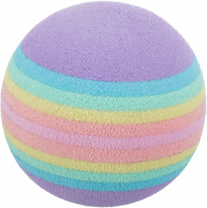 Jucarie Pentru Pisici, Set 4 X Mingi Curcubeu, 4 cm