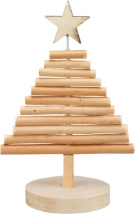 Jucarie Xmas Pom de Craciun, Lemn, 11 x 17 cm, 92656 - Img 2