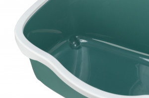 Litiera Berto Davio, Cu Rama, Inalta, 56 x 26 x 39 cm, Verde/Alb - Img 4