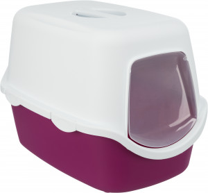 Litiera cu Acoperis Vico, 40 x 40 x 56 cm Bordo/Alb, 40278