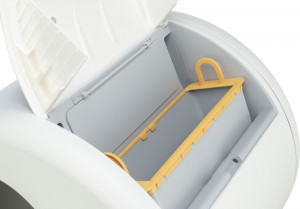 Litiera Cu Autocuratare Pentru Pisici 53 × 55.5 × 52 cm Alb 40040 - Img 5