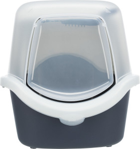 Litiera Vico Open Top, cu Capac si Lopatica, 40 x 40 x 56 cm, Albastru/Alb - Img 7