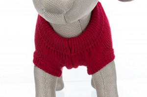 Pulover Kenton pentru Caini, L, 60 cm, Rosu, 680039 - Img 4
