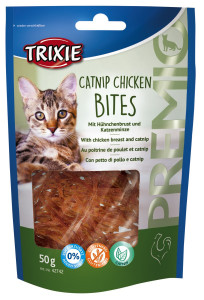Recompensa Premio, Fasii cu Pui si Catnip pentru Pisici, 50 g, 42742