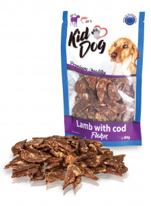 Recompense Pentru Caini, Fulgi De Miel Cu Cod, 80 g