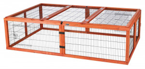 Tarc Exterior cu Capac pentru Rozatoare, 174 x 48 x 109 cm, Maro