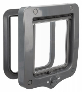 Usa Batanta pentru Pisici, 2 Way, 20 x 22 cm, Culoare Gri