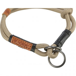 Zgarda Be Nordic, Semistrangulanta, Culoare Nisipiu/Negru, Marime S–M, Dimensiune 40 cm/ø 8 mm - Img 2