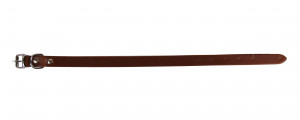 Zgarda Exo L0-L6, Simplu, Piele, Culoare Maro, Dimensiune 1.6/40 cm