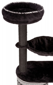 Ansamblu Giada, cu Sisal, cu Hamac, 112 cm/ 65 × 38 cm, Negru/Alb, 43466 - Img 2