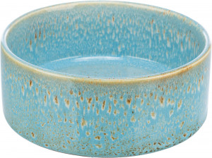 Castron Ceramic, Pentru Caini, 0.4 l/13 cm, Albastru, 25112 - Img 1