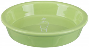 Castron Ceramic Pentru Iepuri, Cu Motiv Morcov, 200 ml/ 14 cm, Diverse Culori - Img 6