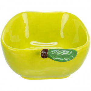 Castron Ceramic pentru Rozatoare, Forma Mar, 180 ml / 12 x 11 cm, Galben - Img 2