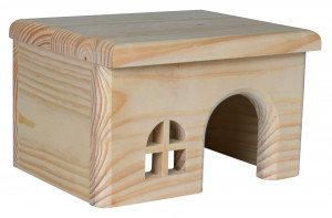 Casuta pentru Hamsteri, Lemn, 15 x 12 x 15 cm