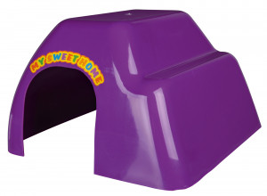 Casuta pentru Porcusori de Guineea/Iepuri Pitici, Plastic, 29 x 19 x 33 cm, Diverse Culori