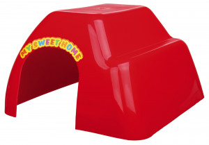 Casuta pentru Porcusori de Guineea/Iepuri Pitici, Plastic, 29 x 19 x 33 cm, Diverse Culori - Img 2