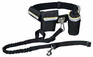 Centura Cu Lesa Pentru Jogging, 1.00-1.35 m/25 mm, Pana la 40 kg, Negru