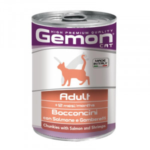 Conserva Gemon Cat, Adult, Somon/Creveti, 415 g