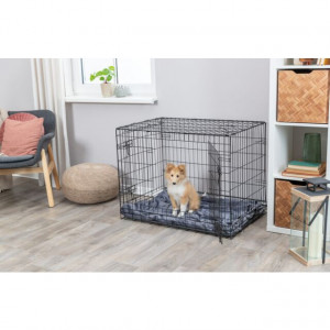 Cusca Kennel Pentru Caini, Metal, Negru, Marime XL, Dimensiune 116 x 86 x 77 cm - Img 6