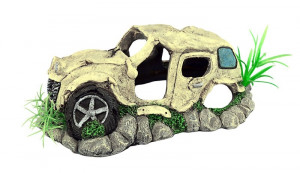 Decor pentru Acvariu, Epava de Masina, 21 x 12.5 x 7.5 cm