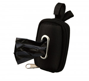 Dispenser Pungi Igienice, Cu Husa Din Piele Artificiala, 1 rola/20 buc, Diverse Culori