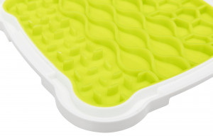 Farfurie pentru Hranire Lenta, Lickâ€™n'Snack, 20 x 20 cm, Lime/Alb - Img 7