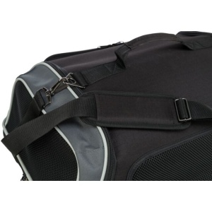 Geanta de Transport Animale Companie, pentru Avion, Airline, 55 x 23 x 40 cm, Pana la 7 kg, Negru/Gri - Img 7