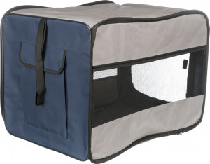 Geanta Transport/Kennel Soft Twister, Albastru/Gri, Marime S–M, Dimensiune 50 x 52 x 76 cm - Img 7