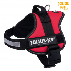 Ham Julius-K9, Culoare Rosu, Marime M, Dimensiune 58–76 cm/40 mm