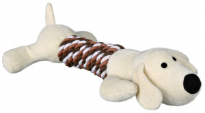 Jucarie Caine Cu Franghie, Plus, Cu Sunet, 32 cm