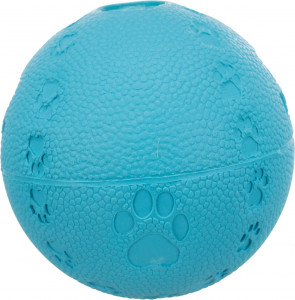 Jucarie Caini, Minge cu Sunet, Cauciuc, Culoare Lime, Dimensiune ø 7 cm