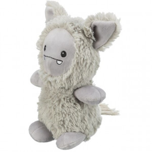 Jucarie Pentru Caini, Monstru, Plus/Sfoara, Cu Sunet, 32 cm, Gri - Img 4