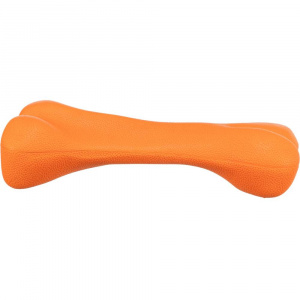Jucarie Pentru Caini, Os, Cauciuc, 22 cm, Portocaliu, 33195 - Img 2