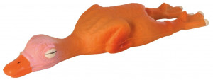 Jucarie Pentru Caini, Rata, Latex, Cu Sunet, 14 cm