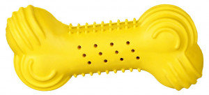 Jucarie Racoritoare Pentru Caini, Os, Cauciuc, 11 cm - Img 2