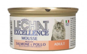 Lechat Excelence Mousse 85 g Adult, Somon/Pui