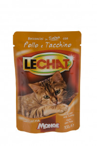 Lechat Hrana Umeda pentru Pisici, Pasare, Curcan, 100 g